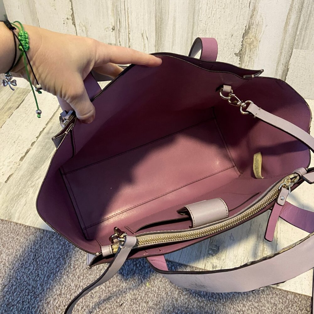 CLEARANCE! Kate Spade New York Leather Pale Purple Crossbody Bag Handles Purse - Picture 6 of 16